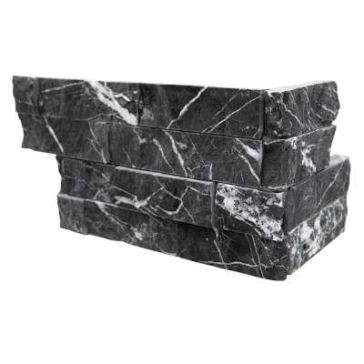 MSI Ledgestone Veneer - Marquina Nero Corner - Split Face