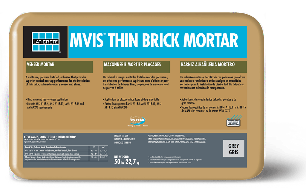 LATICRETE MVIS Thin Brick Mortar