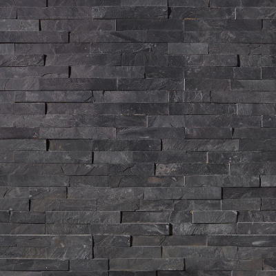 MSI Ledgestone Veneer - Premium Black Panel - Splitface