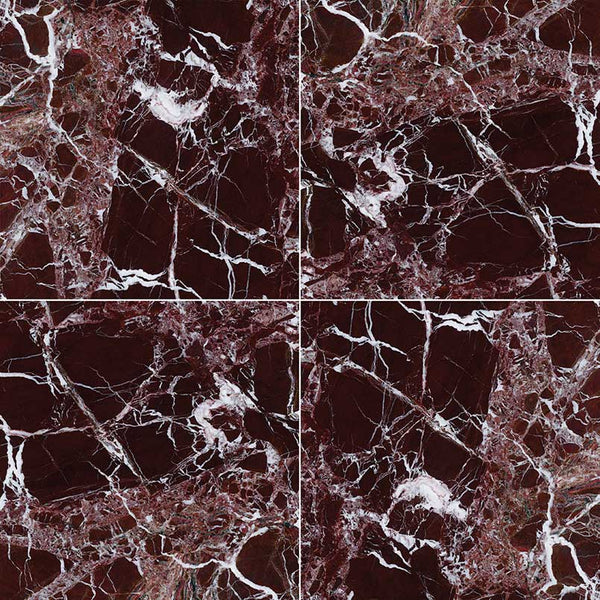 Marble Tile Collection Rosso Levanto 12"x12"
