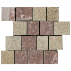 Paramount Tile Molo Audace Rosso D'amante 12" x 12" Mosaic