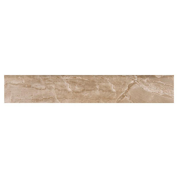 Onyx Porcelain Tile Collection Sand - 3"x18" Bullnose Polished