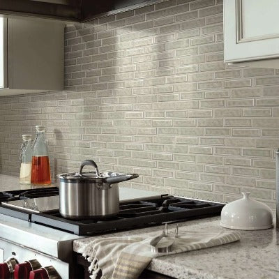 Shaw Tile Geoscapes Taupe Linear Mosaic