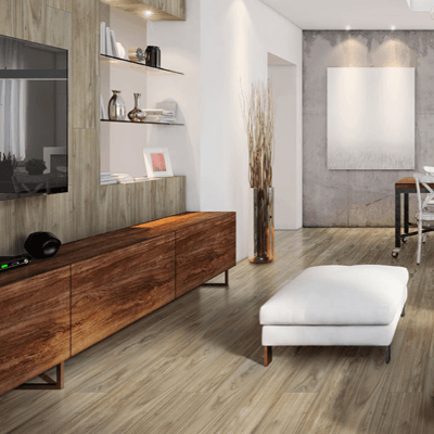 Catalina Collection Teak Porcelain Tile 8x48" Polished