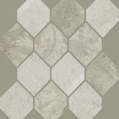 Shaw Tile Boca Thala Gray Stretch Hexagon Mosaic
