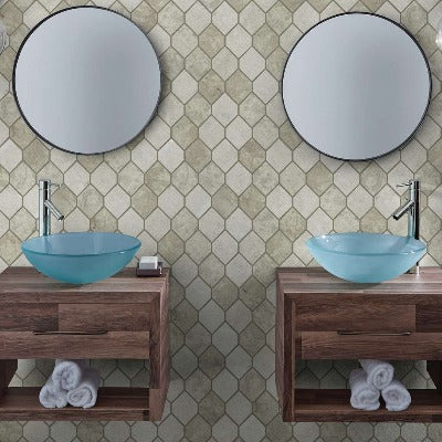 Shaw Tile Boca Thala Gray Stretch Hexagon Mosaic