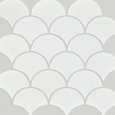 Shaw Tile Chateau Fan Mosaic Thassos