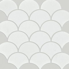 Shaw Tile Chateau Fan Mosaic Thassos