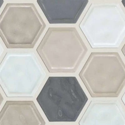 Shaw Tile Geoscapes Warm Blend Hexagon