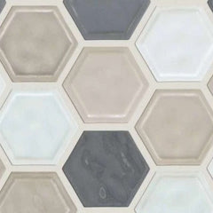 Shaw Tile Geoscapes Warm Blend Hexagon