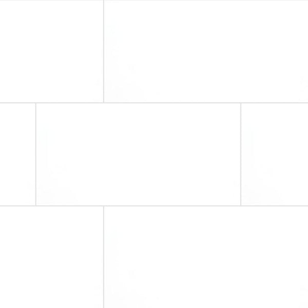 Domino Porcelain Tile Collection White Polished - 12"x24"