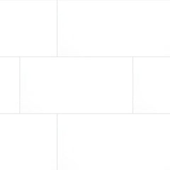 Domino Porcelain Tile Collection White Polished - 12"x24"