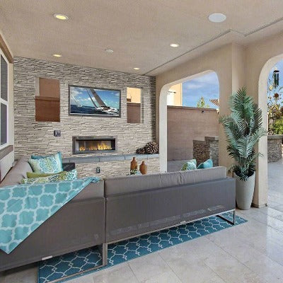 MSI Ledgestone Veneer - White Oak 3D Panel - Honed