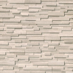 MSI Ledgestone Veneer - White Oak 3D Panel - Honed