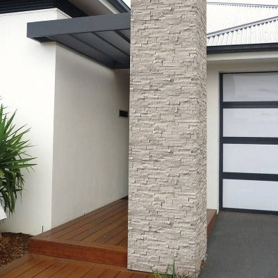 MSI Ledgestone Veneer - White Oak Panel - Split Face