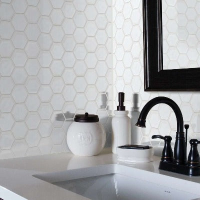 Shaw Tile Geoscapes White Hexagon