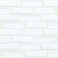 Shaw Tile Geoscapes White Linear Mosaic