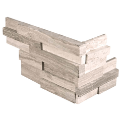 MSI Ledgestone Veneer - White Oak 3D Corner - Honed
