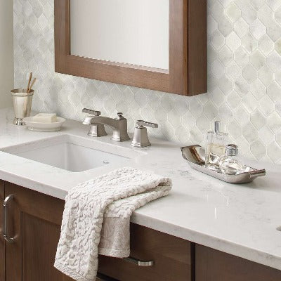 Shaw Tile Boca Whitewater Stretch Hexagon Mosaic