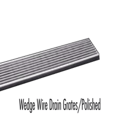 Laticrete Linear Wedge Wire Drain Grate - Polished